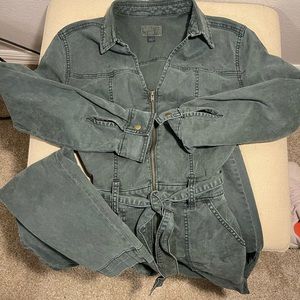 Universal thread green denim jump suit size 0